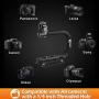 Zeadio Video Action Stabilizing Handle Grip Handheld Stabilizer with Metal Triple Shoe Mount for Canon Nikon Sony Panasonic Pentax Olympus DSLR Camera Camcorder