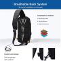 OZUKO Sling Backpack USB Anti-Theft MenS Chest Bag Casual Shoulder Bag
