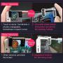GVKVGIH Mobile Game Controller Kit 3-in-1, Gaming Triggers,Mobile Gaming Grip Mobile Gamepad and Gaming Joystick Fling Joystick for Smartphone