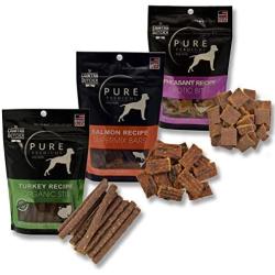 The Country Butcher Pure Premiums Natural Dog Treats, Made in USA, 4oz Resealable Bags