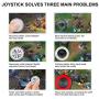 PEIPU Joystick for iPhone iPad Android Mobile Phone Gaming Controller