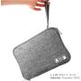 HCFGS Electronic Organizer Travel Accessories Cable Bag,Waterproof Universal Cable Storage Bag for USB Cable Cord, Flash Drive, Charger, Mobile Phone, Hard Drive, SD Card,PowerBank (Gray)