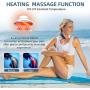 Neck Massager, Intelligent Electric Pulse Neck Massager with Heat, Cordless Relax Massage Equipment with 3 Modes 15 Speeds Smart Massage for Home, Outdoor, Office Airplane and Travel(Blue)