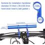 KANGBUKE Bike Handlebar Extender, Bicycle Handlebar Extension Aluminum Alloy Mount Holder Double Clamp Bike Bracket Bicycle Accessories for Flashlight Speedometer