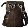 NKns Travel Accessories Leather Backpack Mens Mobile Phone Bag Outdoor 8 Inch Shoulder Bag Diagonal Cross Bag Chest Bag Purse