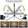 10" Selfie Ring Light with iPhone Tripod Stand & Cell Phone Holder for Live Stream/Makeup, Doosl Mini Led Camera Ringlight for YouTube Video/Photography Compatible with iPhone Xs Max XR Android 10" Selfie Ring Light with iPhone Tripod Stand & Cell Phone Holder for Live Stream/Makeup, Doosl Mini Led Camera Ringlight for YouTube Video/Photography Compatible with iPhone Xs Max XR Android