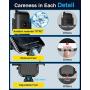 [2020 Upgraded] VANMASS Car Phone Mount [Fingerprint Clamps] Hands-Free Phone Holder for Car Dashboard Windshield Air Vent, Super Suction, Compatible iPhone 11 Xs Max XR X 8 SE Samsung S20 S10 Note 10