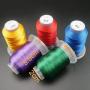 New brothreads 63 Brother Colors Polyester Embroidery Machine Thread Kit 500M (550Y) Each Spool for Brother Babylock Janome Singer Pfaff Husqvarna Bernina Embroidery and Sewing Machines