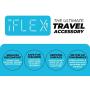 iFLEX Cell Phone Stand and Tablet Stand for Air Travel, Work and Home – This Flexible Phone Holder is The Perfect iPhone Stand and Holds Any Mobile Device – Non-Slip Grip, Strong and Durable