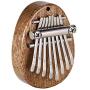 Kalimba Thumb Piano 8 Metal Keys Portable Mini Wooden Finger Mbira with Lanyard Special Gifts for Kids and Adults Beginners