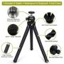 Endurax Flexible Tripod for Phone Camera Tripod Stand with Universal Cell Phone & Tablet Holder Mount Compatible with iPhone, iPad, DSLR, Sports Camera, Remote Shutter Included for Selfie or Vlogging