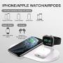 Wonsidary Wireless Charger,10 W Fast Wireless Charging Station 3 in 1 for Apple Watch, Airpods Pro, Airpods with Wireless Charging Case, iPhone 11/11 Pro/11 Pro Max/XR/XS/Xs Max/X/8 Plus/8