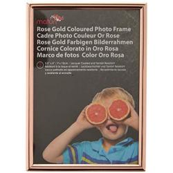 Maturi 3.5 x 5 Rose Gold Colored Thin Edge Photo Frame-3 x 5-Inch