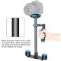 Neewer Carbon Fiber 24"/60cm Handheld Stabilizer with Quick Release Plate 1/4" and 3/8" Screw for DSLR and Video Cameras up to 6.6lbs/3kg
