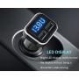 Jebsens 4.8A 24W Dual USB Car Charger Volt Meter Car Battery Monitor with LED Voltage & Amps Display, for iPhone 7 / 6s / Plus, iPad Pro/Air 2 / Mini, Galaxy S7 / S6 / Edge/Plus, Note 5/4