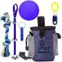 Puppy Training Kit 6 Pc Dog Train Equipment Set - Puppy Doorbells,Dog Waist Belt Treat Pouch,Whistle,Clicker,Poop Bag Dispenser,Waste Bag, Dog Disc, Chewing Toy for House /Outdoor Training Playing Puppy Training Kit 6 Pc Dog Train Equipment Set - Puppy Doorbells,Dog Waist Belt Treat Pouch,Whistle,Clicker,Poop Bag Dispenser,Waste Bag, Dog Disc, Chewing Toy for House /Outdoor Training Playing