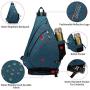 Tudequ Dry Wet Separation Sling Crossbody Chest Bag Backpack Casual Daypack for Men Women Teens