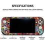 MightySkins Skin Compatible with Nintendo Switch Lite - Abstract Black | Protective, Durable, and Unique Vinyl Decal Wrap Cover | Easy to Apply, Remove, and Change Styles | Made in The USA
