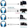 ONIKUMA Stereo Gaming Headset for PS4 Xbox One, Noise Cancelling Mic Over Ears Gaming Headphones with Microphone for Nintendo Switch Playstation 4 Laptop Smartphones and PC