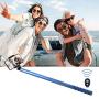Selfie Stick with Tripod & Bluetooth Remote Extendable from 20 to 98.4 with Built-in Bluetooth Remote Shutter Grip Holder Mount for iPhone Samsung Android Most Mobile Phones