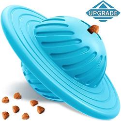 Wisedom Interactive Dog Toy IQ Treat Ball Food Dispensing Puzzle Toy for Medium Large Dogs Playing Chasing Chewing