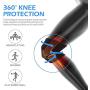 DISUPPO Knee Brace for Women Men, Knee Support Open-Patella Stabilizer Anti Slip with Spring Breathable for Running Crossfit Weight Lifting Football Basketball