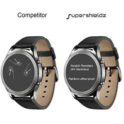 Supershieldz (3 Pack) for Samsung Galaxy Watch (46mm) Tempered Glass Screen Protector, (Full Screen Coverage) Anti Scratch, Bubble Free