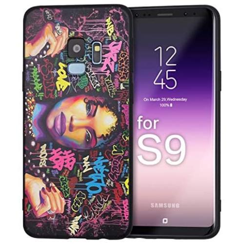 XIX Samsung Galaxy S9 Case African American Afro Girls Women Slim Fit Shockproof Bumper Cell Phone Accessories Thin Soft Black TPU Protective Samsung Galaxy S9 Cases (04)