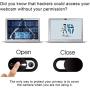 Laptop Camera Cover Slide, Anti-spy Webcam Cover for Laptop, PC, MacBook,iMac,Computer,iPad,Smartphone,Echo Spot,Tablet,Ultra Thin Camera Slide Blocker