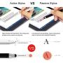 Stylus Pen for Touch Screens, Active Digital Pencil 1.5mm Fine Tip Smart Pen Rechargeable Drawing Stylus Compatible with iPhone iPad Mini/Air Smartphones & Tablets by BAGEYI (White)