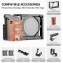 SMALLRIG Camera A6300 Cage for Sony A6000 / A6300 with Wooden Handle Handgrip - 2082