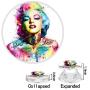 Cell Phone Finger Stand Holder, Marilyn Monroe Grip Foldable Phone Mount Expanding Kickstand Compatible with All Tablets and Smartphones