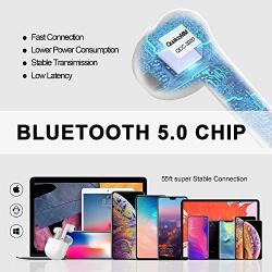 Wireless Headphones Bluetooth 5.0 Wireless Earbuds Built in Mic in Ear Noise Cancelling Headphones with Charging Case IPX5 Waterproof Sports Headsets for Apple Airpods/iPhone/Android/Samsung