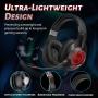 Edifier G2 II Gaming Headset for PC, PS4, USB Wired Gaming Headphones with 7.1 Surround Sound, Noise Canceling Microphone and RGB Light, 50mm Driver, Compatible with Mac, Desktop, Black