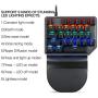 MOTOSPEED One-Handed Mini Mechanical Gaming Keypad 27 Keys,Blue Switch,9 LED Backlit USB Wired Mechanical Gaming Keyboard for Keyboard Computer/PC/Desktop/Laptop