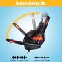 TURN RAISE Upgraded 3.5mm Stereo Gaming Headset for Playstation 4, Xbox One, Noise Cancelling & LED Light Gaming Headphones with Mic for PS4, Laptop, PC, Smartphones, Flexible Volume Control (Red)