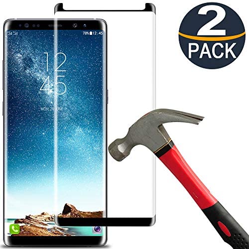 [2 Pack]Samsung Galaxy Note 8 Screen Protector Tempered Glass Film[Case Friendly][Anti-Bubble][3D Curved][3d Full Coverage][9H Hardness][HD Clear]Tempered Glass Screen Protector for Galaxy Note8