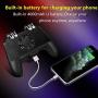[The Latest Version] Mobile Game Controller 4 Trigger with 4000mAh Power Bank Cooling Fan for PUBG/Call of Duty/Fotnite [6 Finger Operation] L1R1 L2R2 Gamepad Trigger for 4.7-6.5" iOS Android Phone