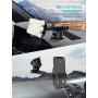 Mpow Dashboard Car Phone Mount, Windshield Car Phone Holder, 2 Suction Levels, Washable Gel Pad Compatible iPhone 11 Pro/Max/X/XS/XR/8Plus/8/7Plus/7/6Plus, Google, One Plus, Moto, Gray