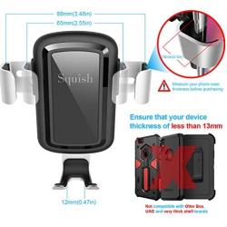 Squish Qi Wireless Car Charger, Fast Charging Car Charger Mount for Air Vent, Fast Wireless Charging Car Phone Holder, 7.5W for iPhone iPhone11/11ProMax/XR/XS/X, 10W for Samsung OnePlus HTC etc