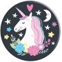 Whimsical Unicorn Dreams Cute Gift On Dark Gray Background PopSockets Grip and Stand for Phones and Tablets