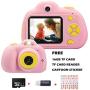 KIDOVE Kids Toys Fun Camera, Child Selfie Digital Game Camcorder, 8MP 1080P Dual Camera Video Recorder, Creative Birthday Gifts for Girls and Boys, 16GB TF Card Included (Pink)