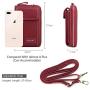 Women Crossbody Cell Phone Bag Small Shoulder Purse Leather Travel RFID Card Slots Wallet Case Handbag Phone Pocket Baggap Clutch for iPhone 11 Se 2020 11 Pro Xr X Xs Max 8/7/6 Plus Samsung