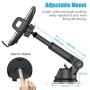 Phone Holder for Car, WixGear Universal Dashboard Windshield Phone Car Suction Cup Mount Holder for Cell Phone 360 Degree Rotation Compatible with iPhone Xs/XS Max / 8/7 / 6, Galaxy S and More