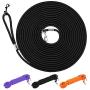 Hi Kiss Check Cord Large,Medium Small Dogs/Puppy Obedience Recall Training Agility Lead - 15ft 30ft 50ft Training Leash - Great for Training, Play, Camping, or Backyard