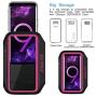Galaxy S20/S10/S9/S8 Armband, JEMACHE Gym Running Exercises Workouts Phone Arm Band for Samsung Galaxy S20/S10/S9/S8/S7 Edge with Key Holder (Rosy)