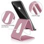 COOLOO Cell Phone Stand,【2 Pack】 Mobile Phone Anti-Skid Holder, Cradle, Dock Compatible Android Smartphone, Phone 11 Pro Xs Max Xr X 8 7 6 6s Plus 5s, Accessories Desk - Rose Gold