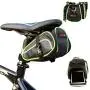Ryhpez Bike Saddle Bag, Bicycle Bag Back Seat Pouch Mountain Bike Pocket Pack Waterproof Strap-on Seat Bag for Outdoor Night Safety Ride, Convenient with Reflective Stripes - Green Ryhpez Bike Saddle Bag, Bicycle Bag Back Seat Pouch Mountain Bike Pocket Pack Waterproof Strap-on Seat Bag for Outdoor Night Safety Ride, Convenient with Reflective Stripes - Green