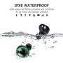 Donerton Wireless Earbuds, Bluetooth 5.0 Headphones IP8 Waterproof Earbuds, 80 Playtime, in Ear Earphones with Mic, Deep Bass 3D Stereo, Charging Case, Sports, Work Out, Easy Pairing, Power Bank
