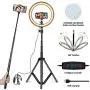 VillSure 10" Selfie Ring Light with Tripod Stand, LED Ring Light & Phone Holder for iPhone Android,Ringlight for Live Stream/Makeup/Photography/YouTube Video VillSure 10" Selfie Ring Light with Tripod Stand, LED Ring Light & Phone Holder for iPhone Android,Ringlight for Live Stream/Makeup/Photography/YouTube Video